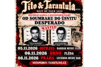 Do Brna míří kultovní Tito & Tarantula