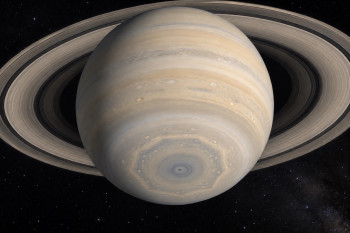 Na jižním pólu Saturnu se objevil obří desetiúhelník