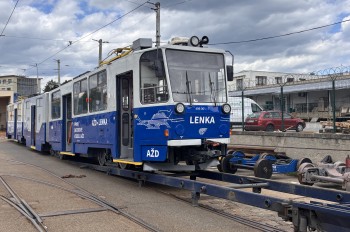 Brněnská tramvaj vyráží na železnici